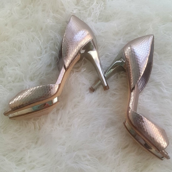 BCBG MaxAzria | Osario Leather D'Orsay Platforms - Picture 5 of 8